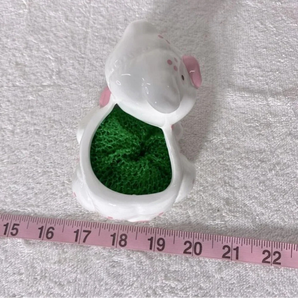 Vintage Ceramic Pig Sponge  Holder Soap Dish Trinket Dish - Picture 12 of 13